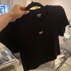 Black kith crop top